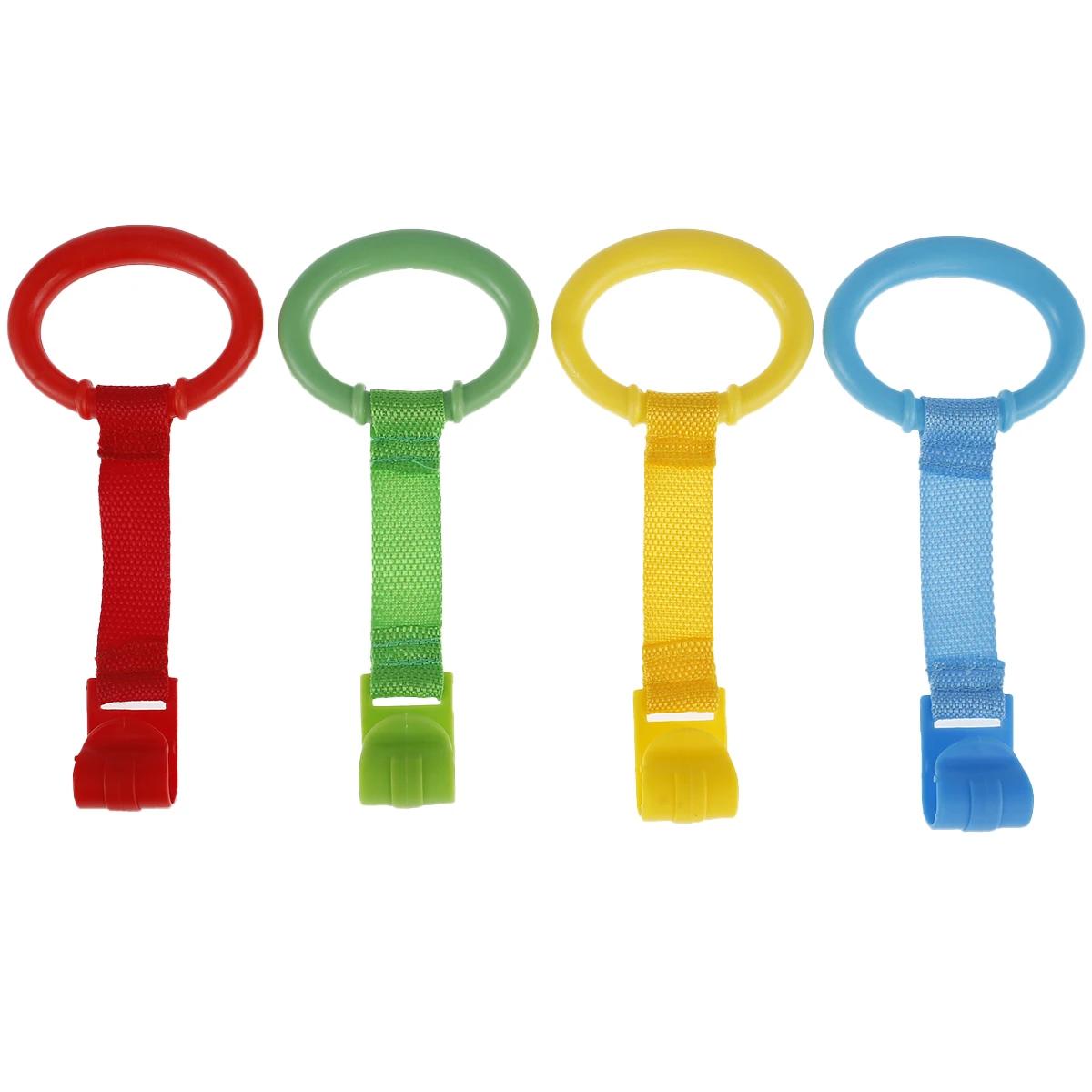 

4 шт. детские кольца для кроватки для обучения ходьбе детские кольца для кроватки кольца для помощи при ходьбе детские кольца для вставания защита эргономичные