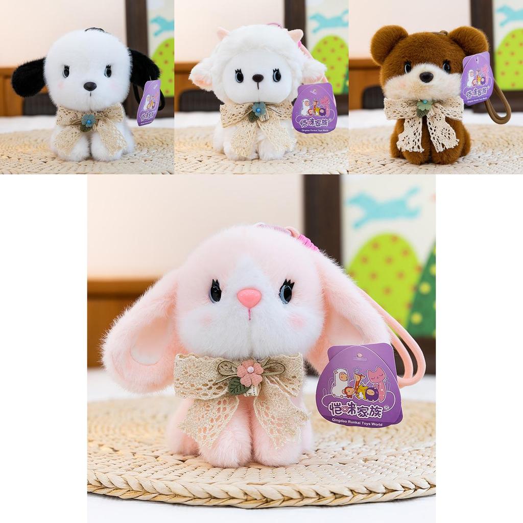 Cute Dog Rabbit Bear Plush Dolls With Pp Cotton Filling For Kids And Gift Giving
