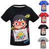 Trendiges Ryan Toys Review Cartoons Print T-Shirt Weiche Baumwollmischung Kurzarmtops