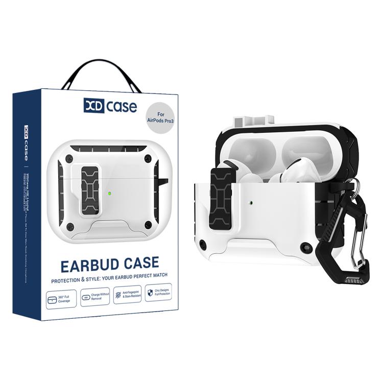 

For AirPods Pro 3 XDcase Auto Pop-Up Magnetic Earbud Case with Holder For AirPods Pro 3 белый