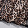European & American Leopard Print Sexy Slim-Fit Deep V Backless Dress for Women