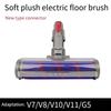A02V-Floor Brush Head Soft Velvet For Dyson Vacuum Cleaner Accessory Electric Suction Roller Attachment