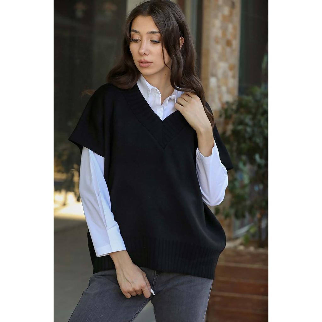 Suéter negro para mujer comprar a buen precio — entrega gratuita, reseñas  reales con fotos — Joom