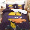 Quackity Duck Bedding Set Single Twin Full Queen King Size Bed Set Aldult Kid Bedroom Duvetcover Sets 3D Anime Bed Sheet Set