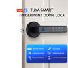 Tuya Smart Fingerprint Door Lock Keyless Entry Door Lock Home Security Remote Lock Bluetooth Wireless Digital Door Lock