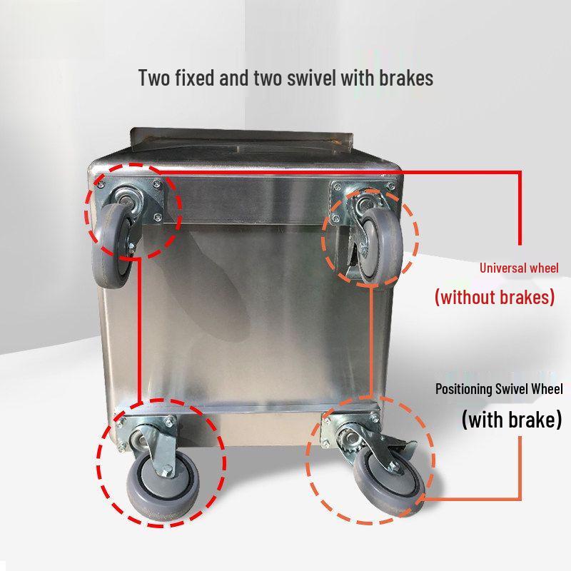 Commercial Stainless Steel Rice and Flour Storage Bin