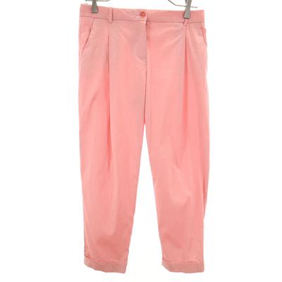 Jil Sander NAVY Vyrobeno v Itálii Zúžené kalhoty Tuck Stretch 32 růžové Dámské Použité