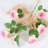 Artificial Rose Flowers for Flower Arrangement Faux Silk Rose Bouquet with 5 Heads Blooms for Parties Wedding Home Table Centerpiece