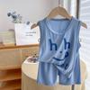 Children's Vest Set Summer Thin Sleeveless Shorts Two-piece Set Cool and Breathable T-shirt Soft Waxy Children's Clothing