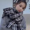 Cashmere Shawl Plaid Wool Scarf Wool Scarves Cape Wraps Retro Winter Cashmere Scarves  Student