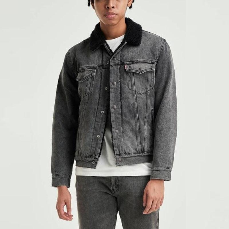 Levi's Classic Trucker Denim Jacket Dark Wash Blue Men 16365-0183