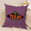 TTexas Roadhouse Cushion Cover Soft Plush Fabric DoubleSided Printed Sofa Cushion Cover for All Seasons Home Decor Gift