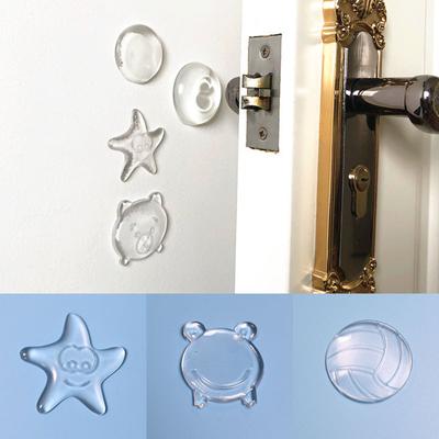 1 Stück Pad Slam Stopper Wandschutz Stoßdämpfer Dekorativer Antikollisions-Türstopper Transparentes Silikon Dämpfer Puffer
