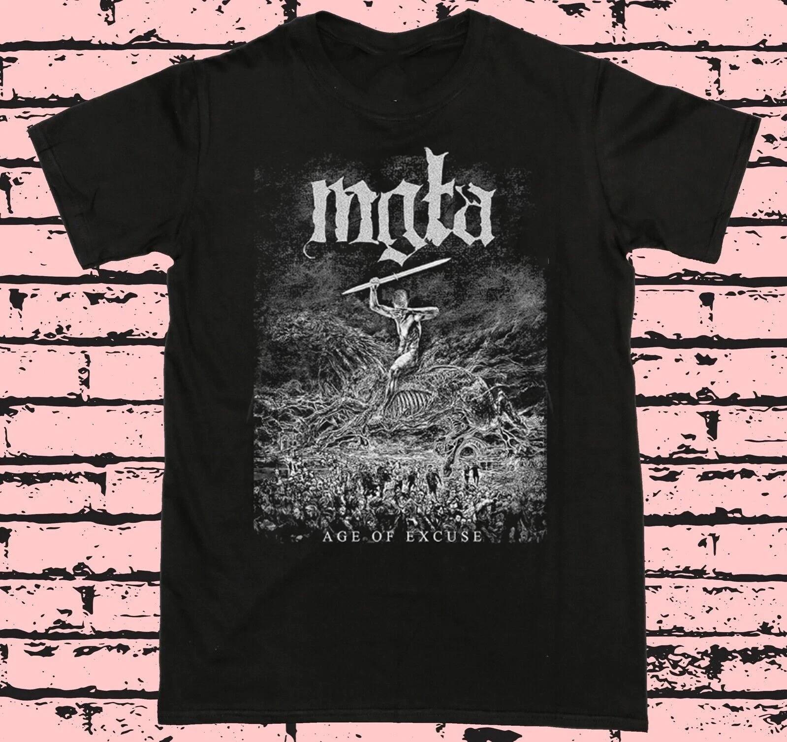 Mgla Age Of Excuse Black T Shirt Full Size XXXL