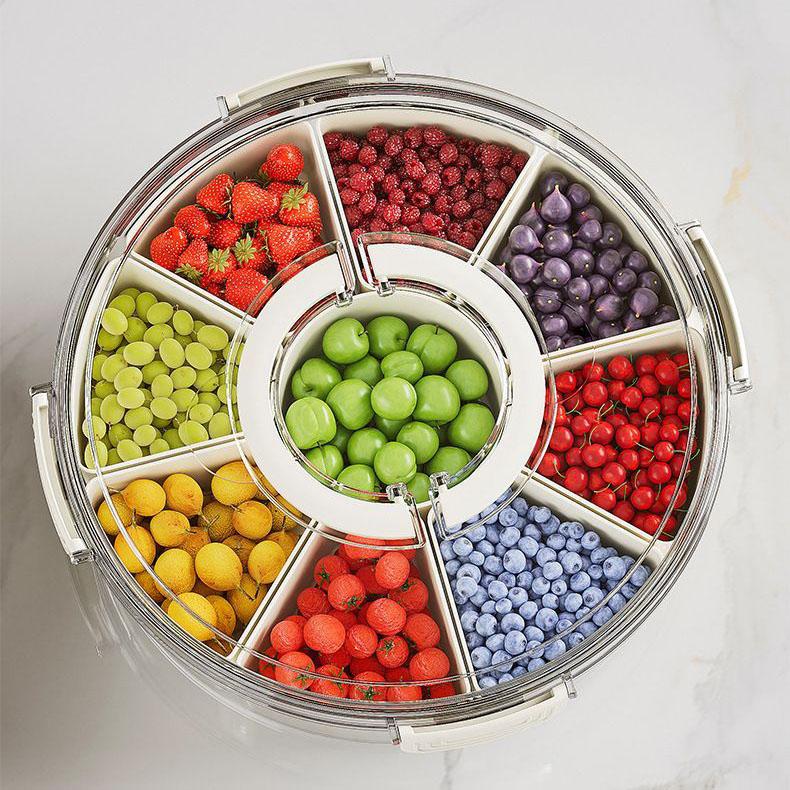 

2025 Новая коробка для сухофруктов Домашняя коллекция Универмаг Домашняя фруктовая тарелка Домашняя коробка для приправ Интегрированная многоячеечная Dried fruit box