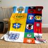 National Football Team Logos Collection Patterned Blanket, Flannel, Suitable for All Seasons, Home Decor, Warm and Cozy