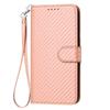 Custodia per cellulare RealmeNote 60, Custodia in pelle a libro con motivo in fibra di carbonio Note60, Anti-caduta e Semplice.