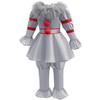 Costume Cosplay Joker Enfant Horreur Manches Bouffantes Col Tulle Pantalon Halloween Noël