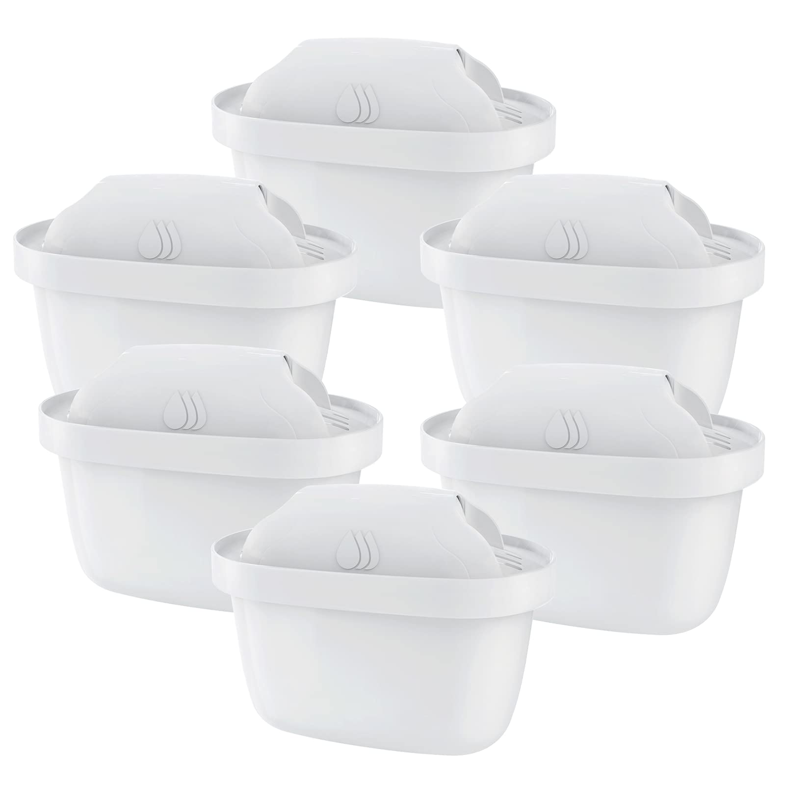 Delippo Brita Water Filter Cartridges - Compatible with Brita Water Filter Pitchers. High-performance filter cartridges for Brita water filters, compa