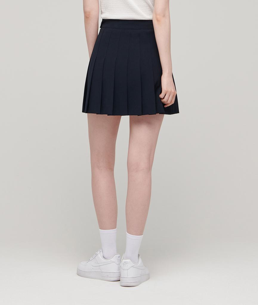 Musinsa Standard Woman Women'S Pleated Mini Skirt [Navy]