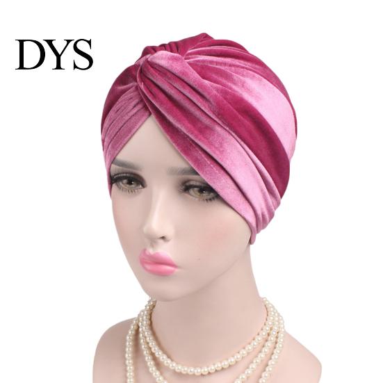 Cappello Turban Indiano Cappellino Colore Unico Forma a Croce Donna Elasticizzato Senza Berretto Copricapo Visiera per Primavera Autunno Inverno Spesso
