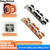 2 PCS External Rail Sliding Door Kit Sturdy Wheel Runner Sliding Door Track Easy To Use Load Capacity Sliding Door Carriage