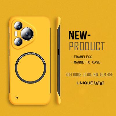 Carcasă magnetică fără ramă pentru telefon Huawei Puro 70 P60 P50 P40 Pro Magsafe, mată, subțire, de protecție