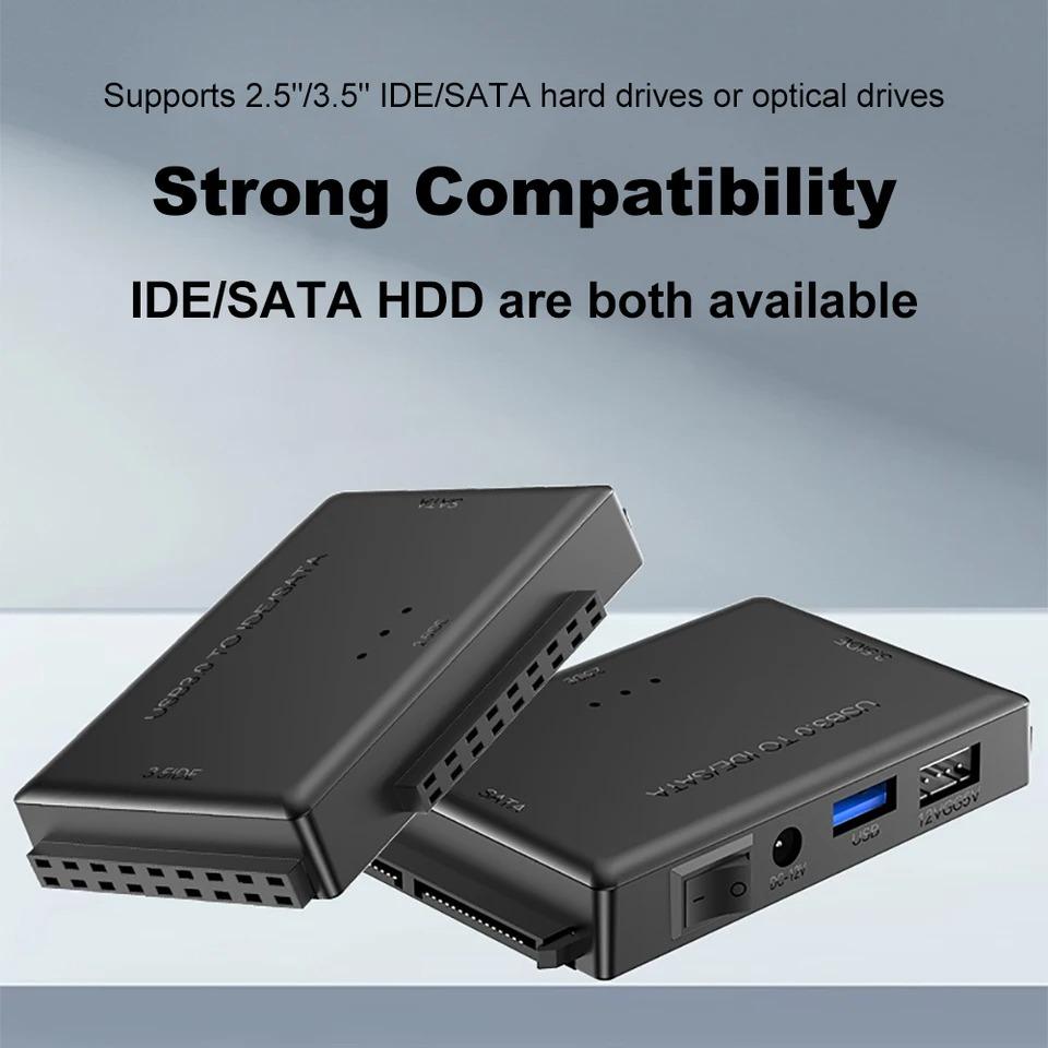 USB 3.0 naar SATA IDE Harde Schijf Adapter Converter Harde Schijf Lezer voor 3.5 2.5 inch HDD/SSD CD DVD ROM CD-RW 3 in 1 USB IDE SATA Adapter