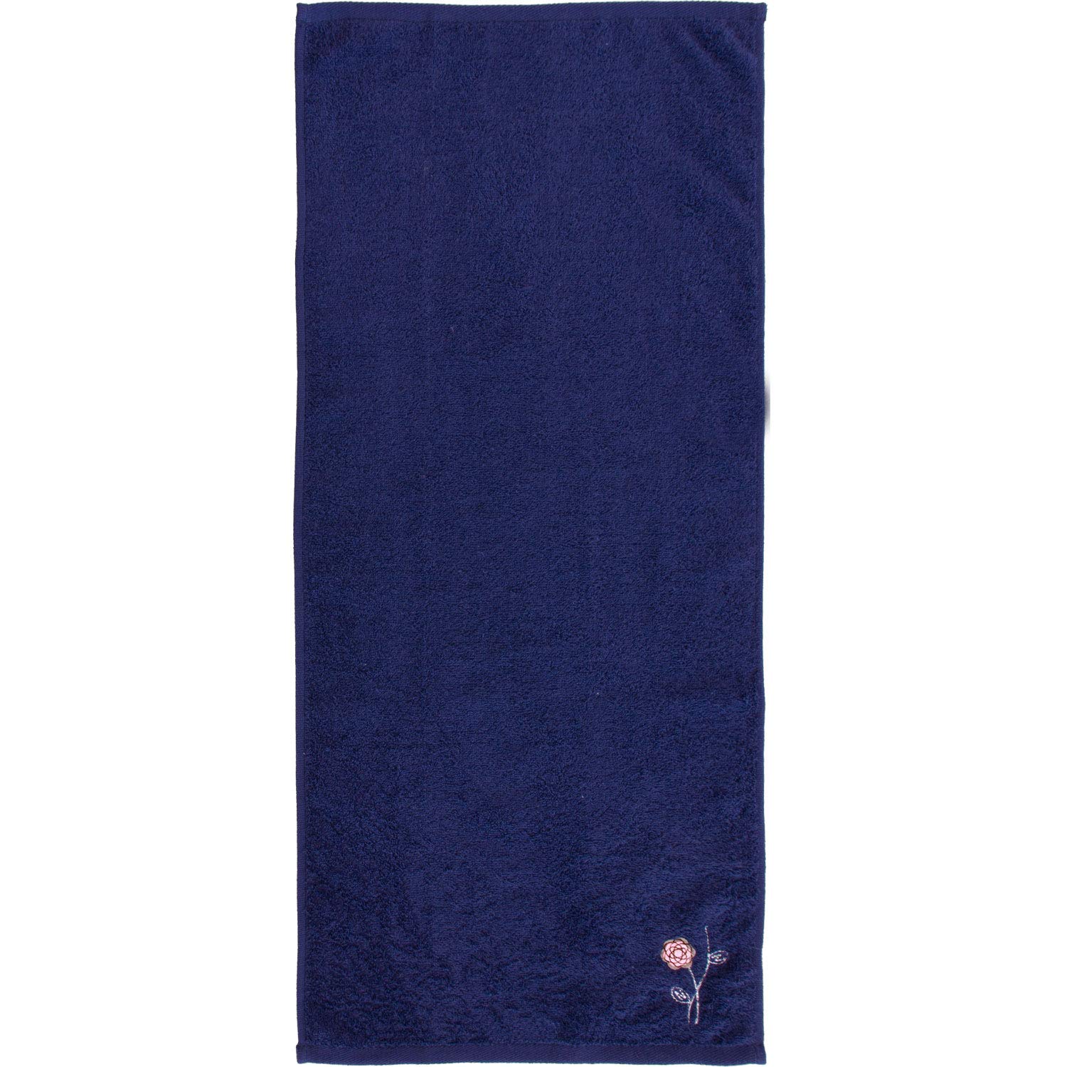 Oka Face Etoph 34 x 77 cm Towel, Towa, Navy, Approx.