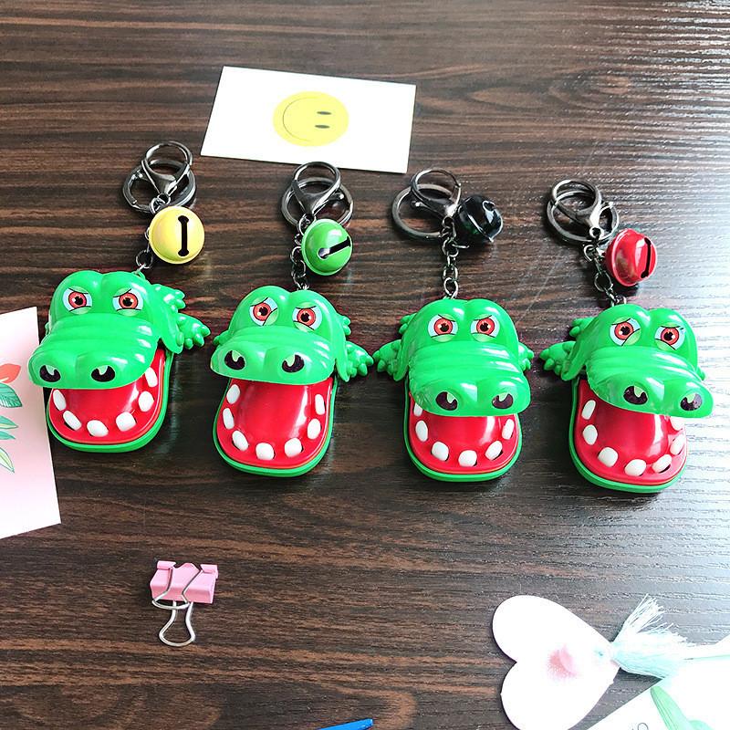 Creative Crocodile Bite Toy Keychain Cute Cartoon Bag Pendant Exquisite Children's Unique Small Toy Bulk
