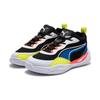 Puma Playmaker Anti-Kick Durable Low-Top Kids Casual Shoes Kids Casual Shoes Black Blue White 387354-04