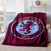 Football Club Emblem Lion Blanket Flannel Blanket for Bed, Sofa, Camping, Hiking, Picnic Essentials, Gift for Family Fan Gifts