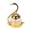 Alloy Condiment Pot Seasoning Container Spice Glass Jar Salt Sugar Bowl Pepper Coffee Storage Organizer Swan Rack Set