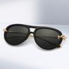New fashion knot double beam sunscreen sunglasses European and American ins sunglasses personalized sunglasses S