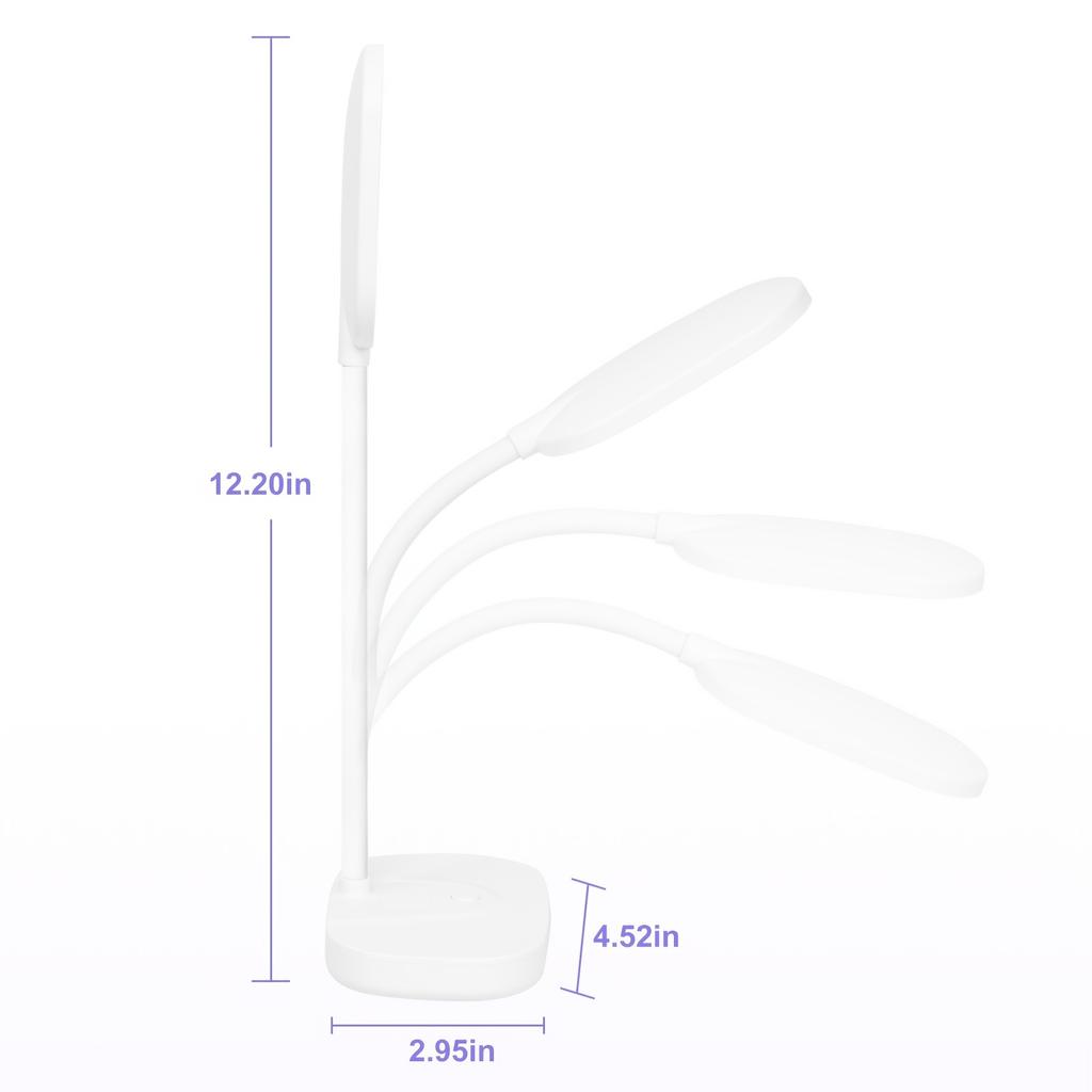 LED Lampa na nehty Sušička nehtů Přenosná Husí krk Gelové světlo Skládací USB Pro sušení laku Manikúrní nástroje