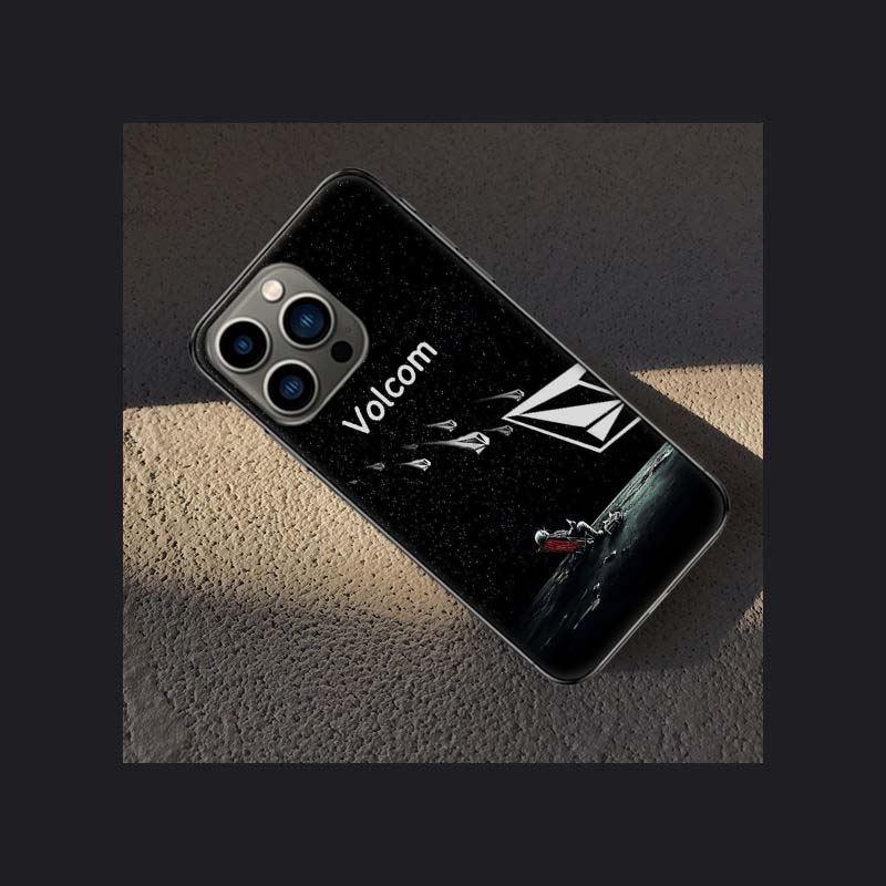 Volcom Logo Phone Case For Apple Iphone 16 15 Plus 13 12 Mini 16E 11 14 Pro Max X XS XR 8 7 SE 2020 Cover Shell Coque Silicone T