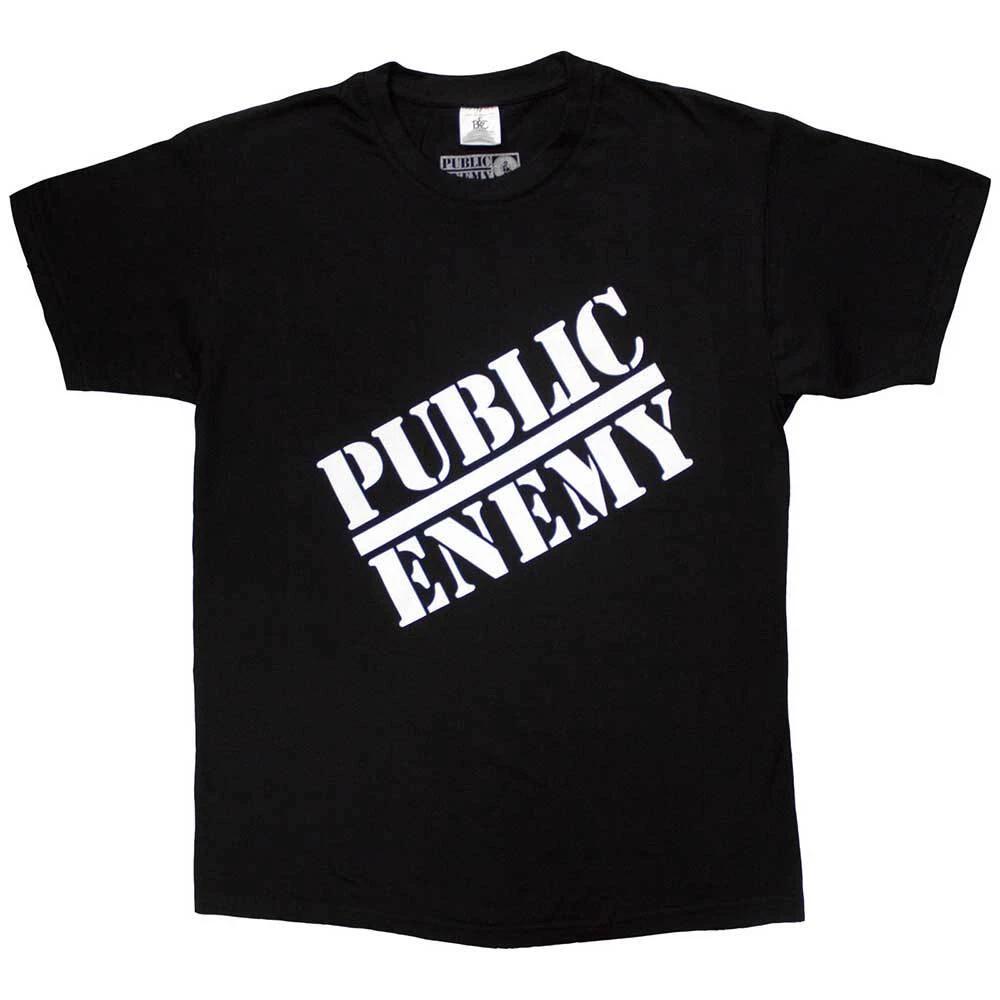 Public Enemy T Shirt Classic Logo Official Mens Black XL M