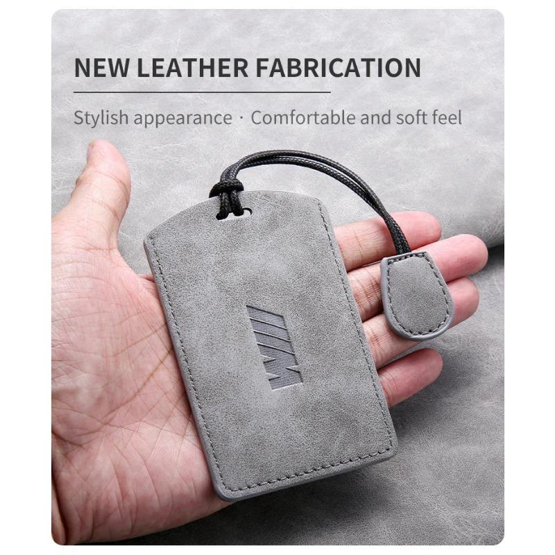 Hot 2025 Suede Leather Car Smart Remote NFC Card Key Case Cover Protection Shell For BMW M 3 5 7 Series X1 X3 X5 X6 X7 535le Acc