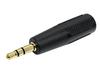 Stereo Mini Jack To Stereo Mini Plug Conversion Adapter F-Factory 4-pole 3.5mm (Female) 3-pole 3.5mm (Male) / PLG-3233GD