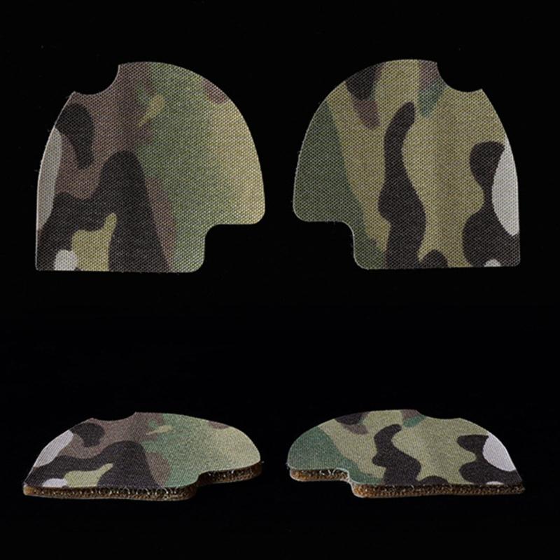 2Pcs Camouflage Earmuff Sticker Camouflage Tape Sticker Headphone Sticker Patches Outdoor Headphone Cover Earmuff Cover