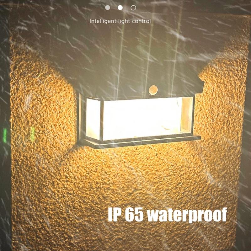 LED Solar Tungsten Light Human Body Induction Solar Wall Lamp Waterproof House Garden Yard Street Emergency Night Filament Lamps