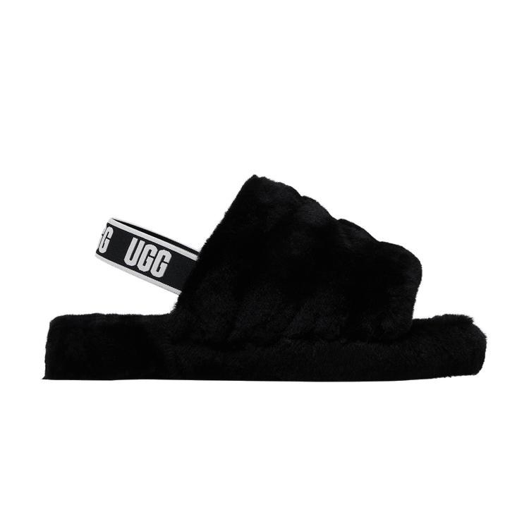 UGG Fluff Yeah Slide Kids Black Kids Sneakers 1098494K-BLK 35