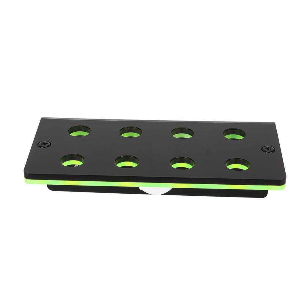 Fluorescent Green Coral Frag Holder 8 Holes Double Layers Acrylic Aquarium Coral Racks with Suction Cup for Live Corals