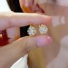 Elegant Zircon Snowflake Ear Cuffs - Light Luxury Christmas Style Versatile Earrings