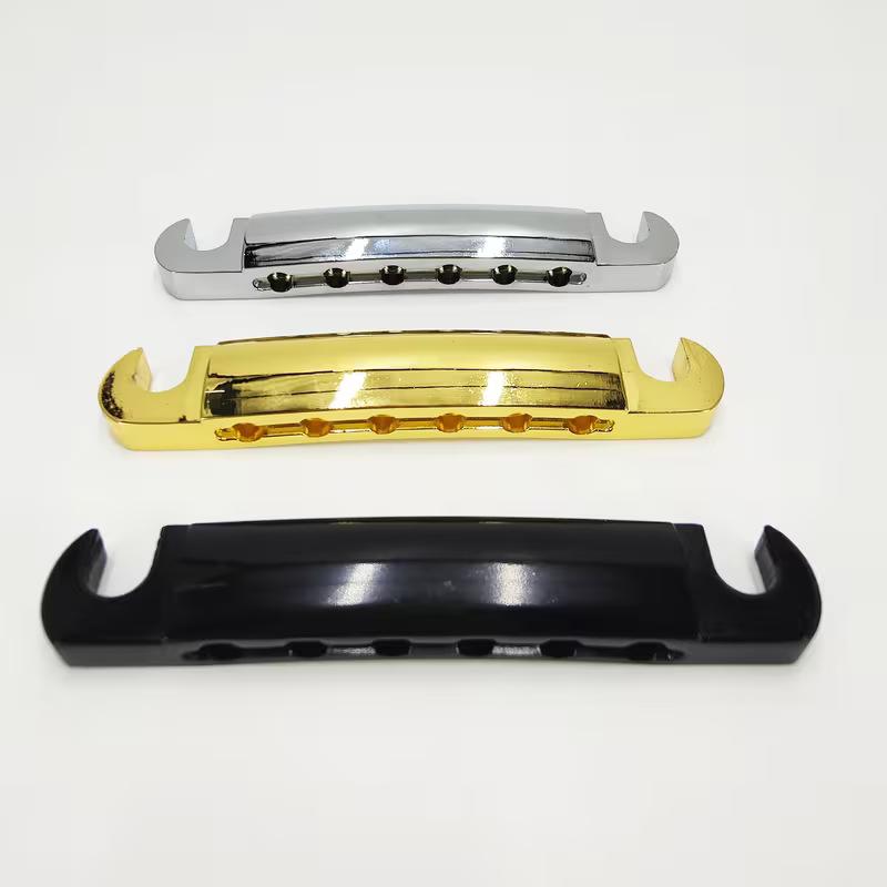 Electric Guitar Roller Bridge & Tailpiece for ES335: Complete Upper & Lower Saddles Set