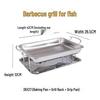 Commercial Grilled Fish Pan and Rack Set