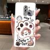 Casing For Huawei GR5 2017 / Mate 9 Lite / Honor 6X Case Aesthetic Cute Cat Cartoon Soft Silicone Transparent Back Cover Bumper