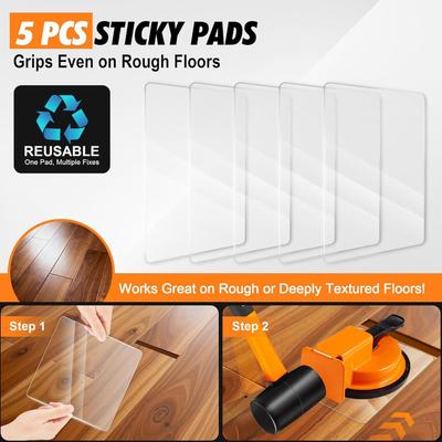 Floor Crevice Repair Tool Flooring Alignment Repair Tools with Adhesive Pads Floor Plank Fixer for Home Office Apartment