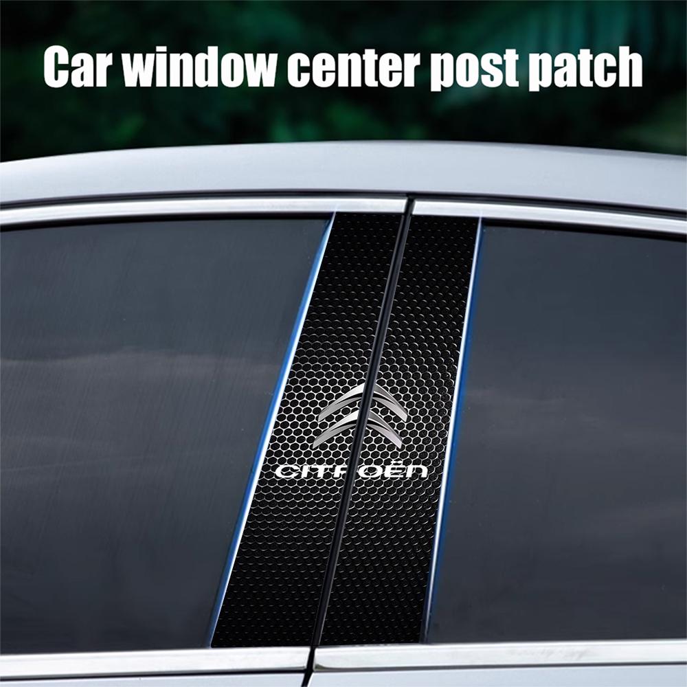 Auto Center Column Cover Scratches Decoration Stickers Car Central pillar B-pillar Sticker For Citroen C3 Picasso C1 Berlingo C5 aiu256