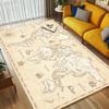 Weltkarte Wohnzimmer rutschfester Teppich Weicher Teppich für Schlafzimmer Spielzimmer Sofaecke Büro Heimdekoration Fußmatte Weihnachtsgeschenk C9302259
